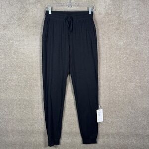 KicKee Pants Joggers Womens Small Blue Solid Luxe Athletic Midnight Bamboo